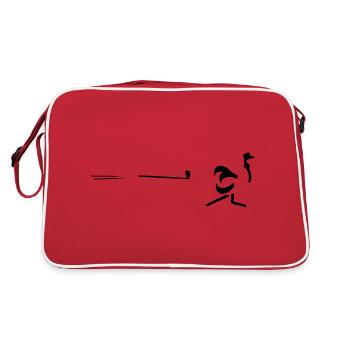 monitos Strauss Mug - Sac Retro - rouge/blanc - Dos