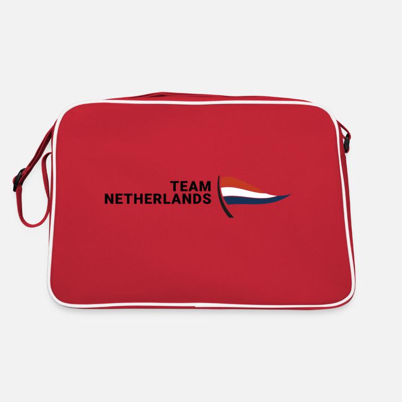 Team Nederlands - Retro Tasche - Rot/Weiß
