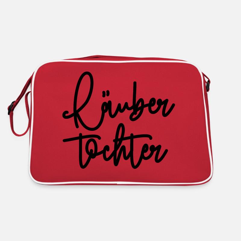 Räubertochter - Retro Tasche - Rot/Weiß