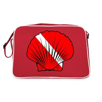 Coquille Saint-Jacques - Sac Retro - rouge/blanc - Dos