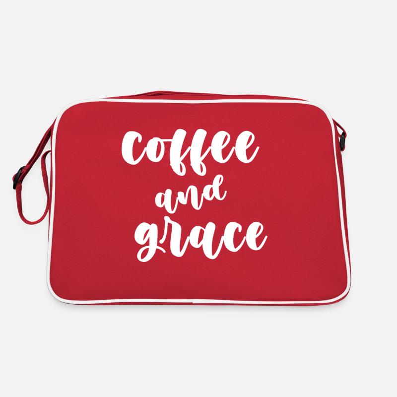 Coffee And Grace white Retro Bag