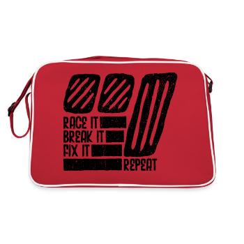 Technicien en mécatronique automobile Garage Garage Voiture - Sac Retro - rouge/blanc - Dos