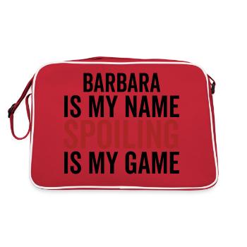 Barbara est mon nom Spoiling est mon jeu - Sac Retro - rouge/blanc - Dos