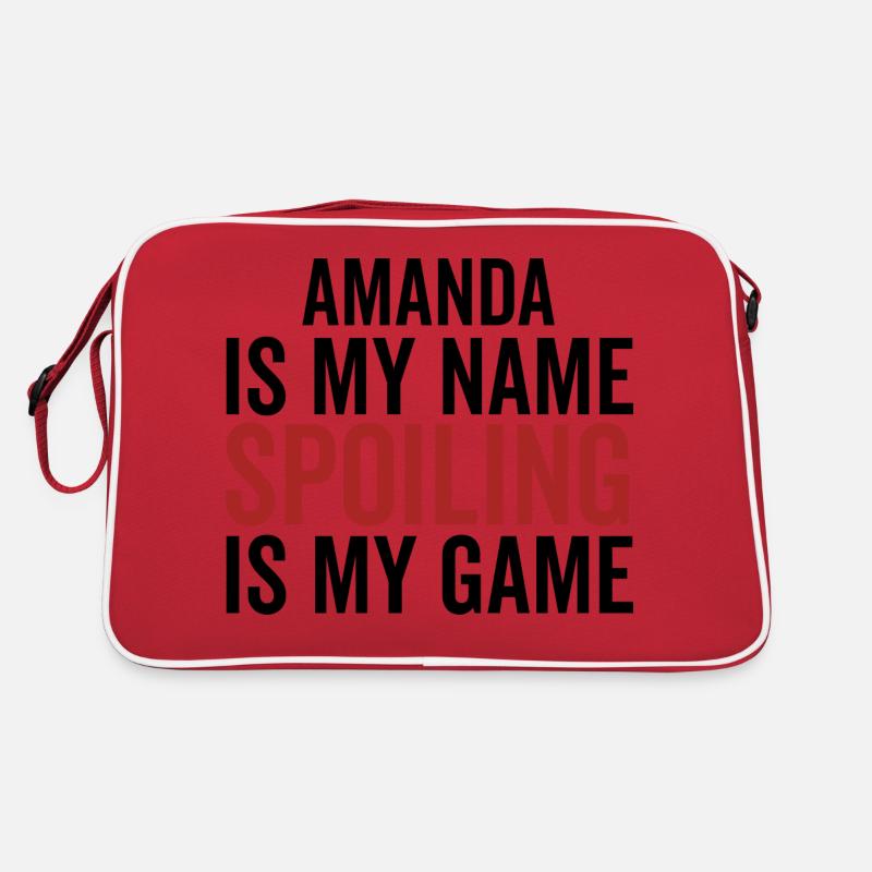 Amanda est mon nom Spoiling est mon jeu Sac Retro