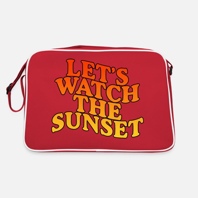 Let's Watch The Sunset Retro Bag
