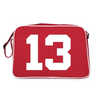 Number 13 - Retro Bag - red/white - Back