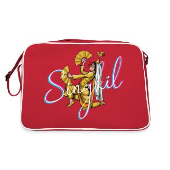 Philippinen Filipina Stolz Flagge Pinay I Geschenk - Retro Tasche - Rot/Weiß - Hinten