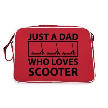 E-Scooter Scooter - Retro Bag - red/white - Back