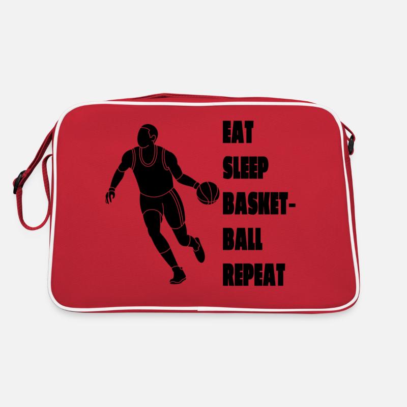 Joueurs de basket-ball Équipe de basket-ball Sac Retro