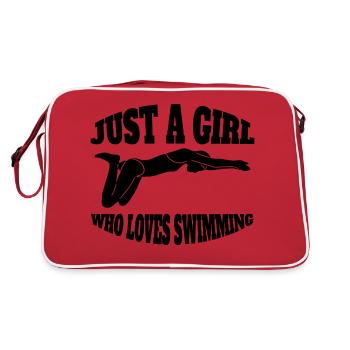 Nageur Natation Nageuse Femme Club de natation - Sac Retro - rouge/blanc - Dos