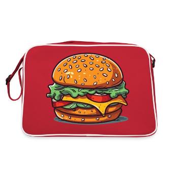 A huge burger - Retro Bag - red/white - Back