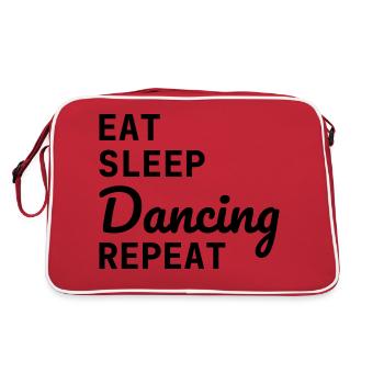 Dancing Dance Music - Retro Bag - red/white - Back