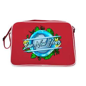 Laos Laotian Laotian New Year I Gift - Retro Bag - red/white - Back