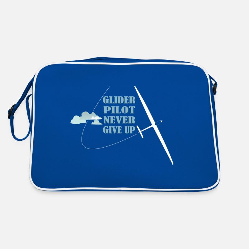 GLIDER PILOT NEVER GIVE UP Retro Bag