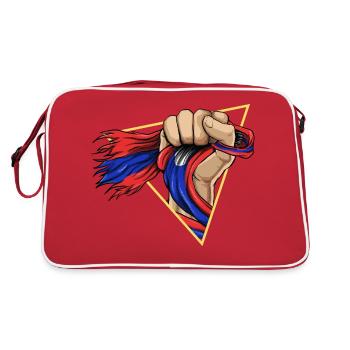 Laos Lao Laotian Flag Elephant Lao I Cadeau - Sac Retro - rouge/blanc - Dos