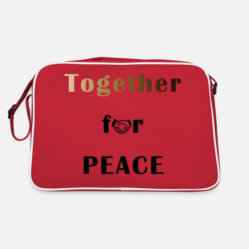 Together for PEACE Retro Tasche