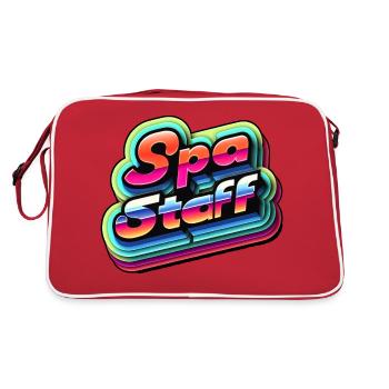 Spa Staff 8 - Retro Bag - red/white - Back