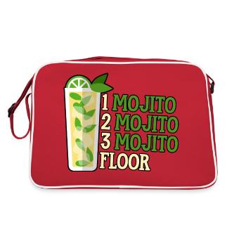 Un Mojito Deux Mojito Trois Mojito Étage 2 - Sac Retro - rouge/blanc - Dos