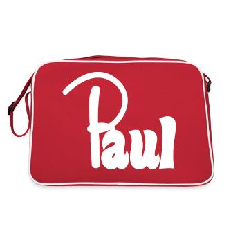 Paul - Retro Bag - red/white - Back