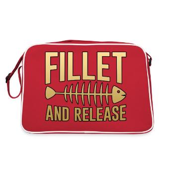 Fillet And Release 4 - Retro Bag - red/white - Back