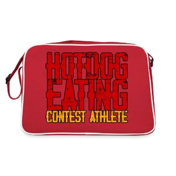 Hotdog Eating Contest Athlete 3 - Retro Bag - red/white - Back