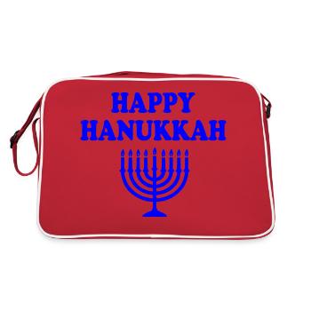 happy hanukkah - Sac Retro - rouge/blanc - Dos