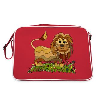 Lion - Sac Retro - rouge/blanc - Dos
