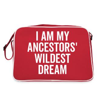 Je suis le rêve le plus fou de mes ancêtres - Sac Retro - rouge/blanc - Dos
