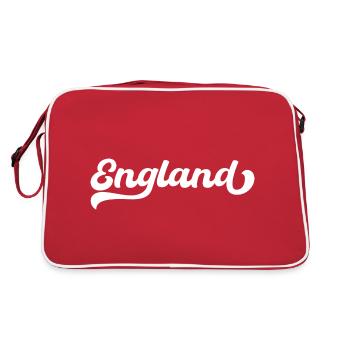 England, Aesthetic Retros Typography - Retro Bag - red/white - Back