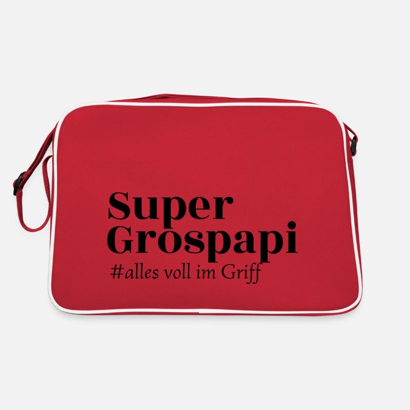 Super Grospapi - alles voll im Griff Retro Tasche