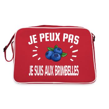 je peux pas je suis aux brimbelles - Sac Retro - rouge/blanc - Dos
