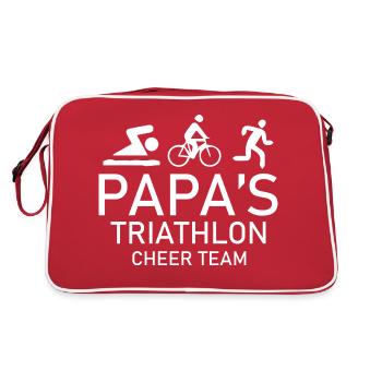 Triathlon Swim Bike Run - Retro Bag - red/white - Back
