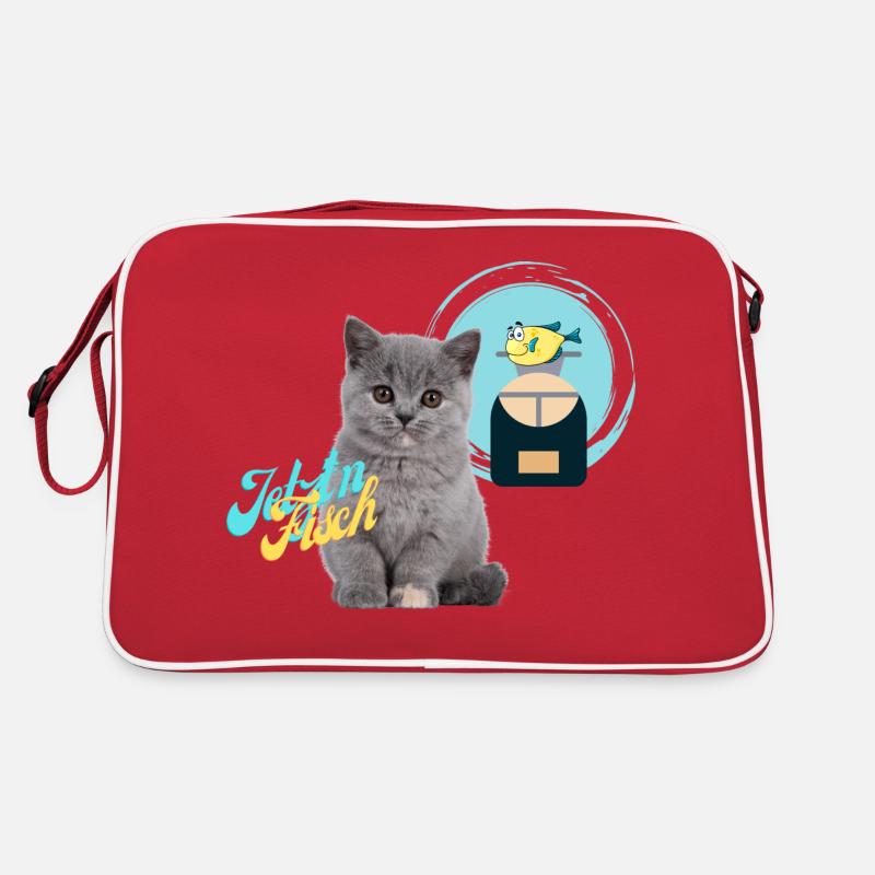 Cat thinks of fish preparation food processor Retro Bag