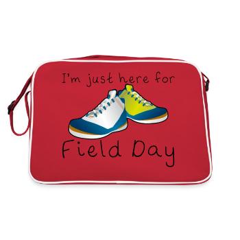 I'm Just Here For Field Day 9 - Retro Bag - red/white - Back