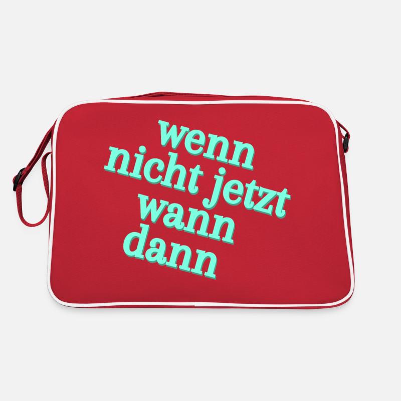 Wenn nicht jetzt, wann dann Retro Tasche