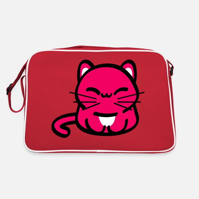 Schmunzel Katze Retro Tasche