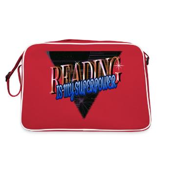 Typographie Livre Citations Films Livres Amoureux heureux - Sac Retro - rouge/blanc - Dos