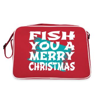 Déclaration de dinosaure Fun Angler Humour Joke - Sac Retro - rouge/blanc - Dos