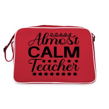 Almost Calm Teacher - Retro Bag - red/white - Back