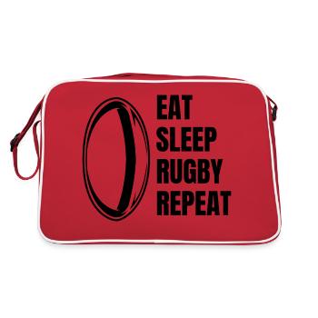 Rugby Coach Rugby Team Rugby Player Gift - Retro Bag - red/white - Back
