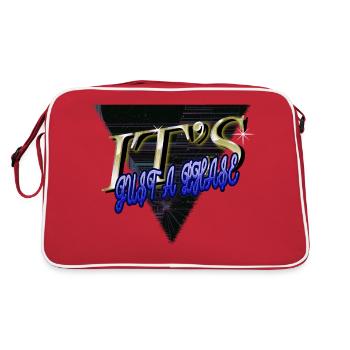 Night Sky Space Ship drôle de citation anniversaire - Sac Retro - rouge/blanc - Dos