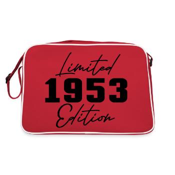 70th Birthday Men Women Anniversary 70 Years Old - Retro Bag - red/white - Back