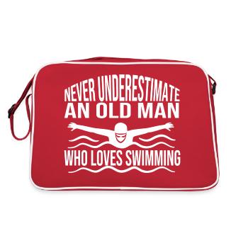 Nageuse Natation Femme Club de natation Nageuses - Sac Retro - rouge/blanc - Dos