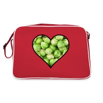 Brussel love - Retro Bag - red/white - Back