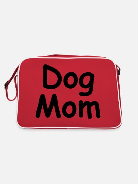 Dog Hund - Retro Tasche - Rot/Weiß - Hinten