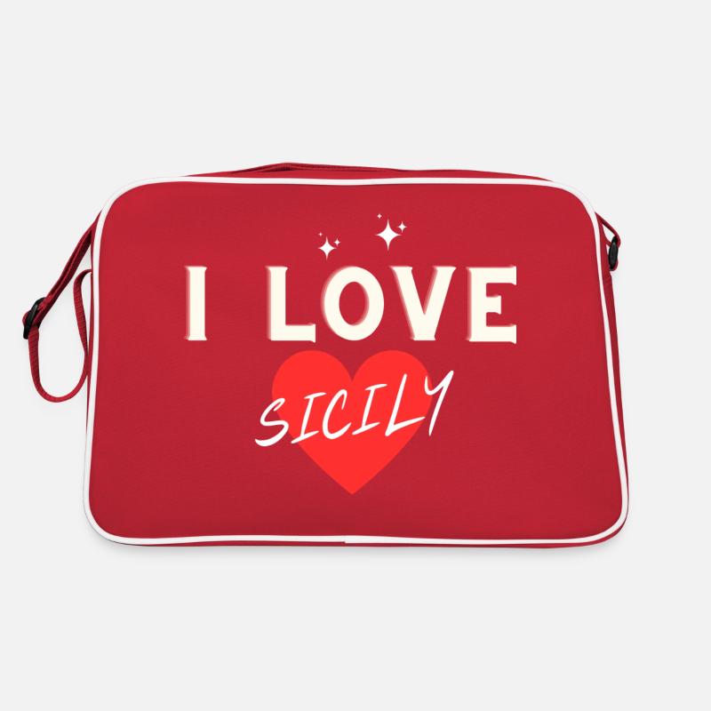 J’AIME LA SICILE Sac Retro
