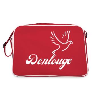 Denlouge white - Retro Bag - red/white - Back
