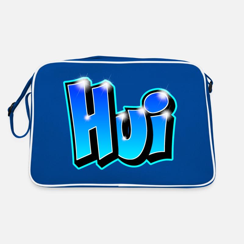 Graffiti "Hui" printable on any medium! Retro Bag