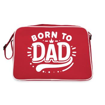 Born to Dad - Retro Bag - red/white - Back