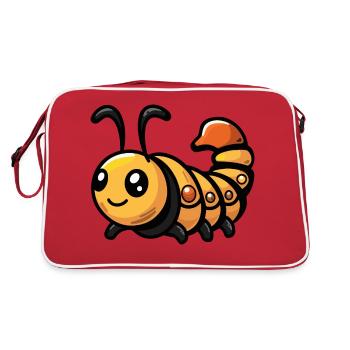 Worm Comic - Retro Bag - red/white - Back